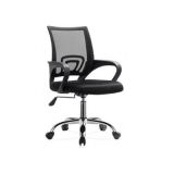 Silla De Oficina Mesh Tela y pie metalico