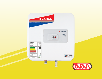 TERMOTANQUE DE ACERO JAMES PRISMA 30 Litros
