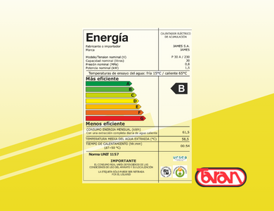 TERMOTANQUE DE ACERO JAMES PRISMA 30 Litros