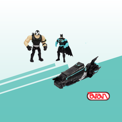 Batcycle Dos Figuras 10 Cm Bane vs. Batman DC 67811