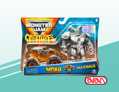 Die Cast 1:64 + Figuras Maximus Monsetr Jam 58731
