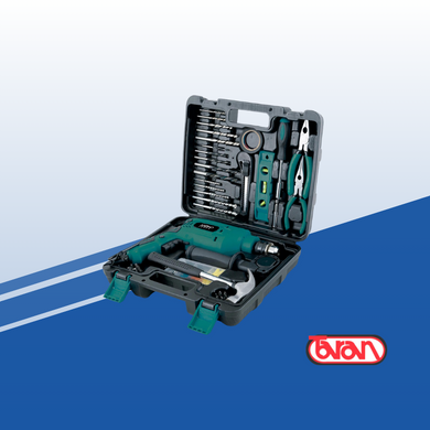KIT DE TALADRO PERCUTOR 650W + 95 ACCESORIOS XION XI-TOOLHD695K