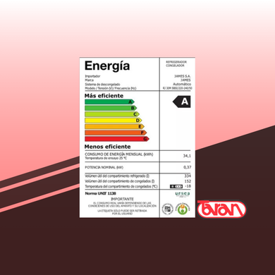 HELADERA SIDE BY SIDE JAMES RJ 35M SBSI