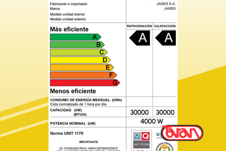 AIRE ACONDICIONADO INVERTER JAMES 30000 BTU AAM-30 AU-INV G2
