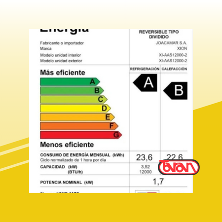 AIRE ACONDICIONADO 12000 BTU XION XI-AAS12000-2