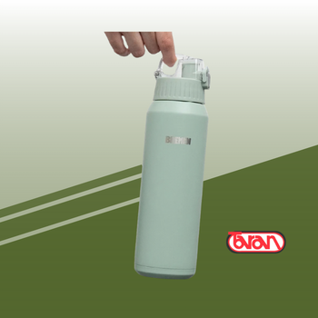 BOTELLA TÉRMICA DEPORTIVA VERDE 600 ML BREMEN 8216